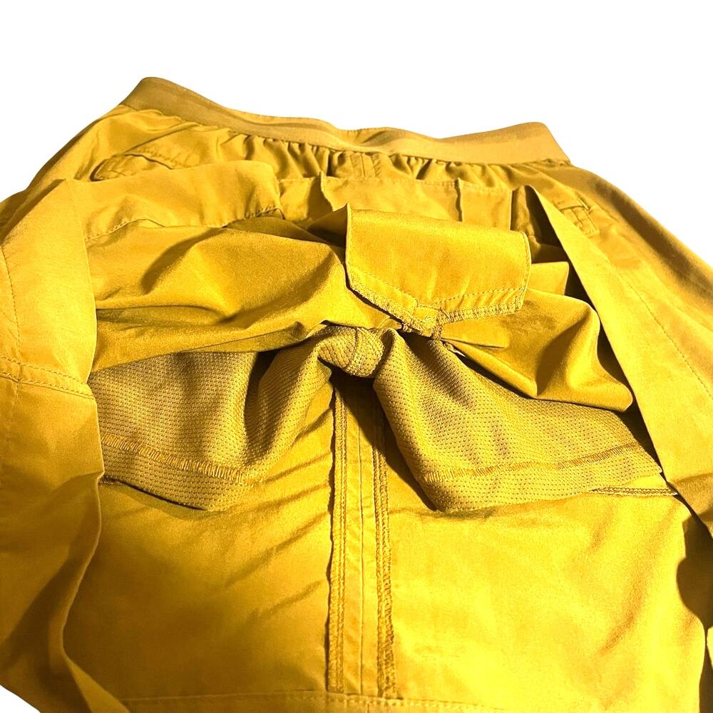 Athleta Mustard Yellow Athletic Skort w/Mesh Shorts Size 2 NWOT Golf Hiking Etc. - Picture 5 of 8